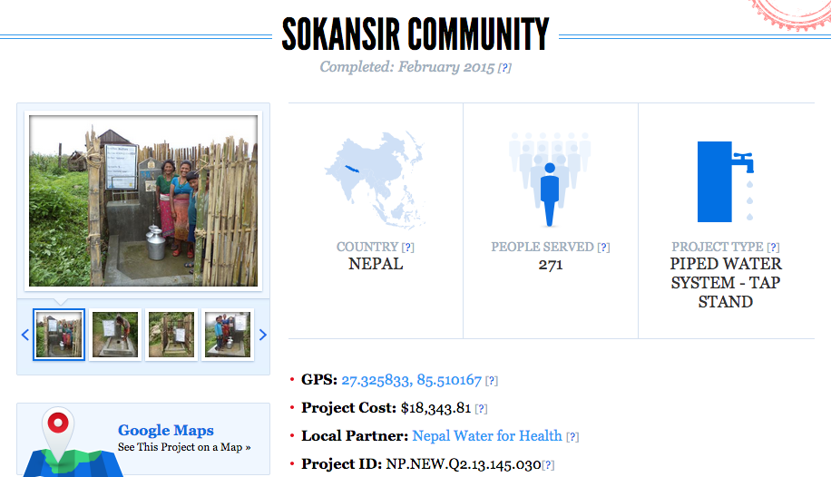 Campaign details. Sokansir Community in Nepal.