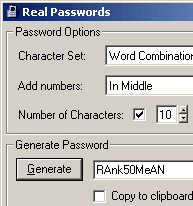 Real Passwords screen shot