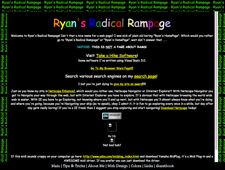 Ryan’s Radical Rampage - an ugly website